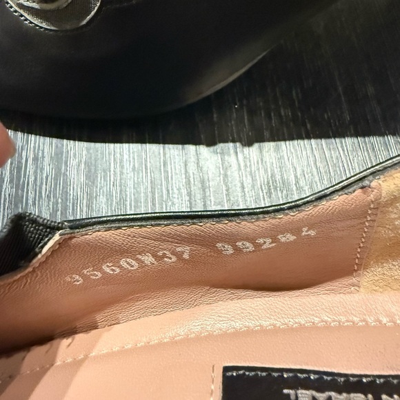 BeautyFeel Retro-Look Black and Grey Leather Cushioned Comfort Heels Sz 6-6.5 W - Picture 10 of 15